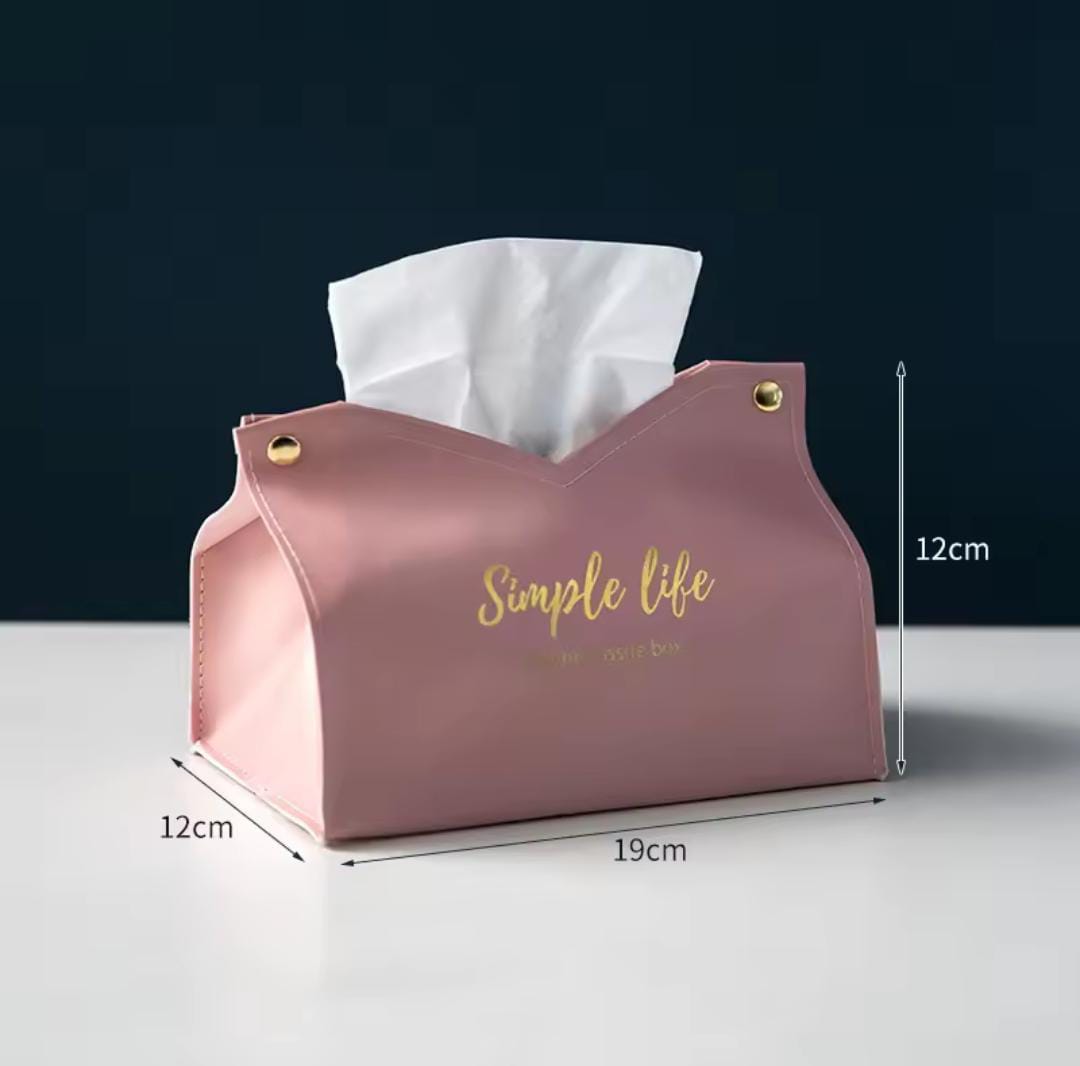 Leather Tissue Box Napkin Holder