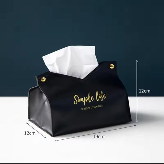 Leather Tissue Box Napkin Holder