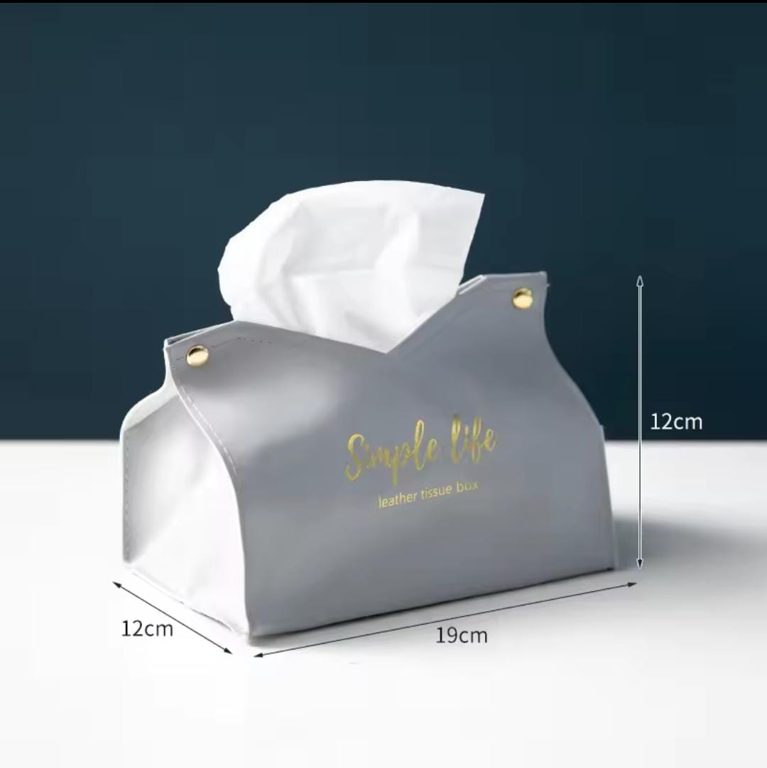 Leather Tissue Box Napkin Holder