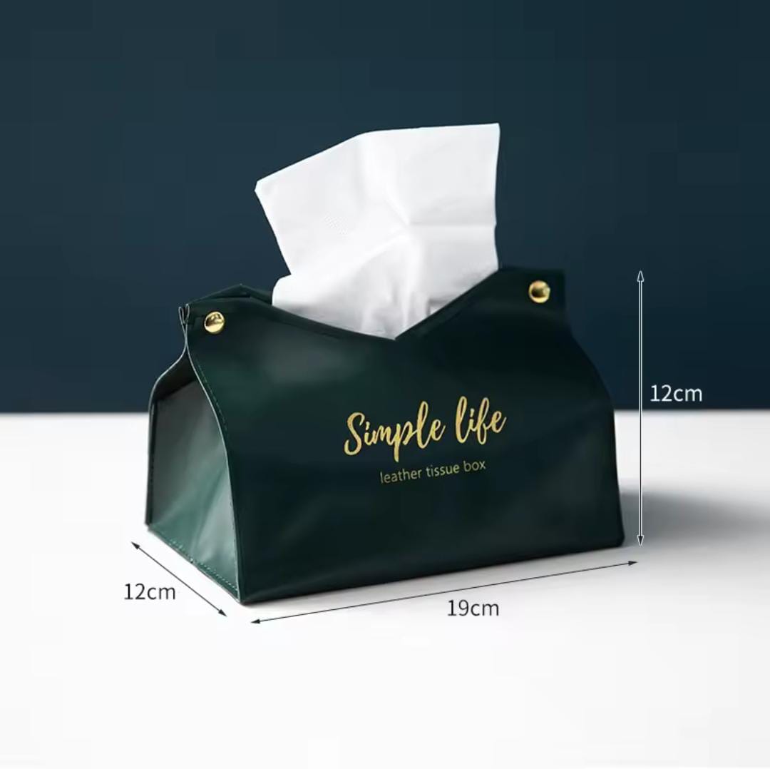 Leather Tissue Box Napkin Holder