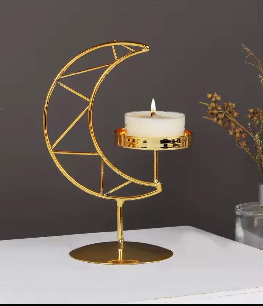 Candlestick Moon Shape Stand