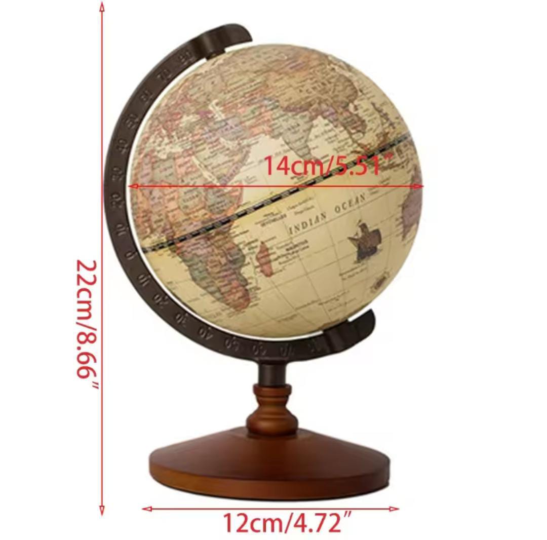 Vintage Wooden Globe