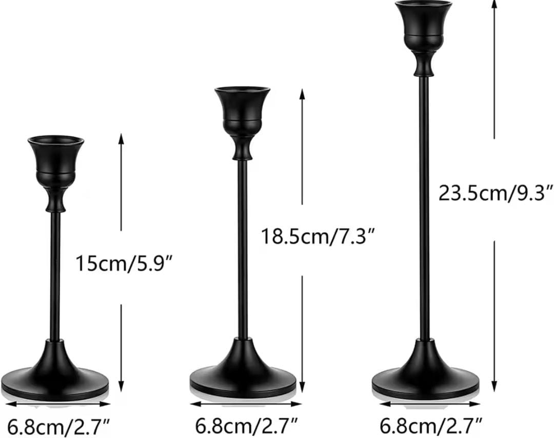 3pc Candlestick Holders